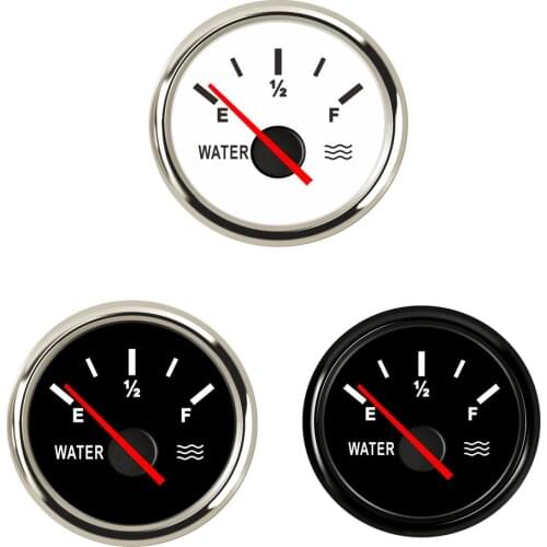 0~190ohm Water Level Gauge Car Boat Water Tank Level Indicator Meter 9~32V With Backlight