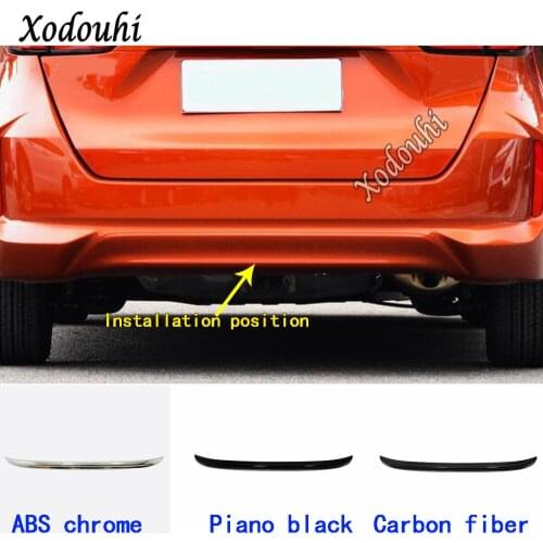 For Honda Fit Jazz 2020 2021 Car Styling Body ABS Rear Back Bumper Tailgate Pedal Strip Trim Plate Hoods Parts