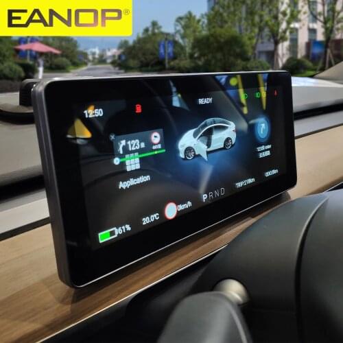 EANOP Digital Performance LCD 10.2'' Touch Android 9.0 MediaPlay Dashboard Parts for Tesla Model 3 Y Support Carplay Navigation