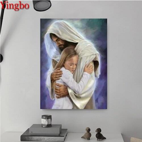 Full Square/Round Drill Diamond Painting Jesus and children Cross Stitch Diamond Crystal Painting 5D DIY Rhinestone Embroidery