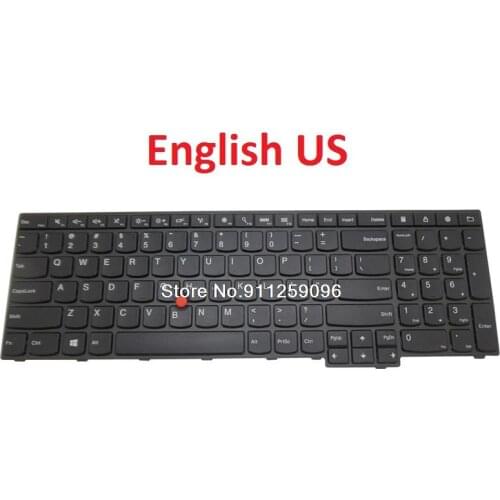 Laotop Keyboard For Lenovo For Thinkpad E550 E555 E550C English US 9Z.NBKST.001 NSK-Z5ST 01 PK130TS3A00 Black New