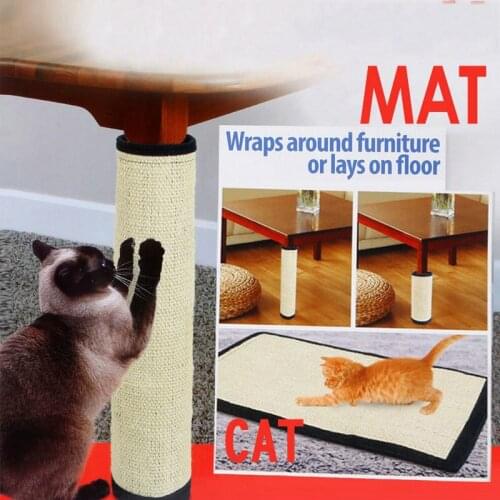 Cat Scratch Board Toy Natural sisal Mat toy Kitten Scratching Post Pad For Cats Protecting Furniture Grind Claws Cat Scratcher