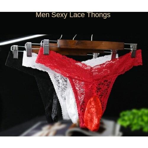 Mens Interest Lace Underwear Filar Socks Shorts Sexy JJ Set T-string Goddess Breathable Large Size Egg Package Airplane Pants