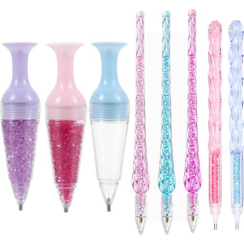 Hot Flower Pot Point Drill Pen 5D Diamond Painting Tool Point Drill DIY Crafts Cross Stitch Embroidery Sewing Accessories