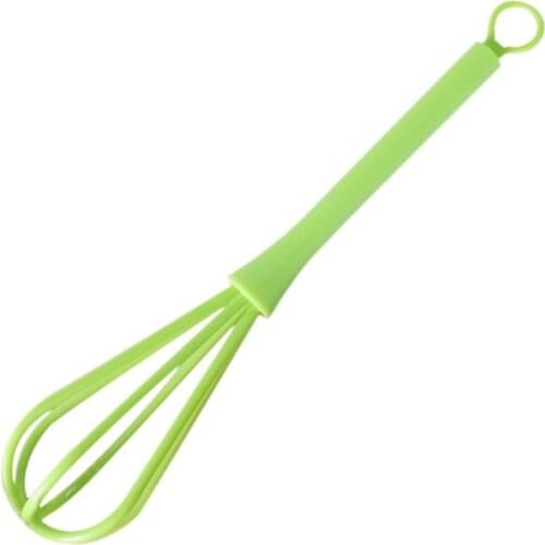 Kapmore 1pc Egg Whisk Plastic Mini Cute Wire Whisk Balloon Whisk Egg Beater Kitchen Utensil Egg Tools Accessories Random Color