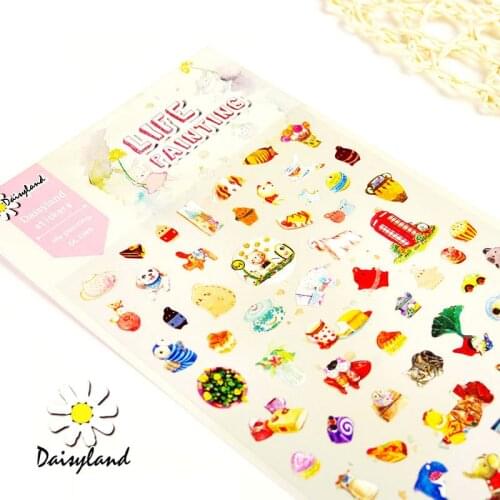 Daisyland watercolor life painting paper sticker DIY decoration sticker for calendar album scrapbooking diary kawaii stationery