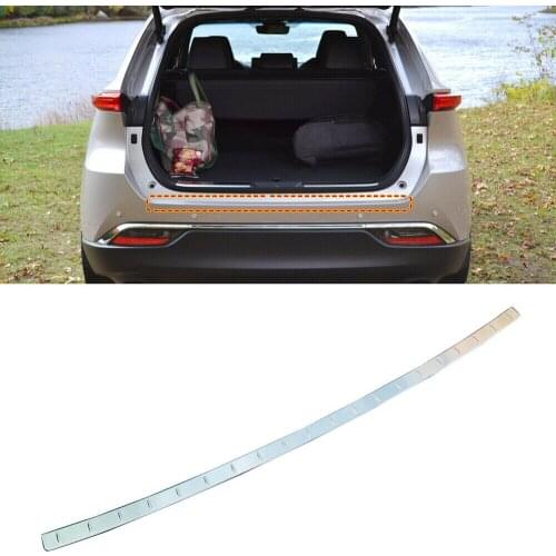 Silver Outer Rear Bumper Protector Guard Plate For Toyota Harrier Venza XU80 20