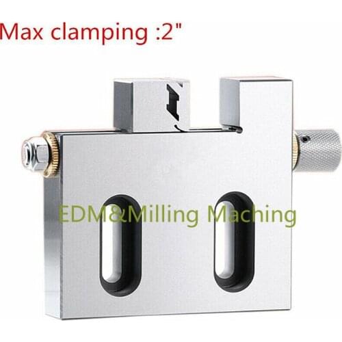 Wire EDM Machine High Precision Vise Stainless Steel 2" / 50mm Jaw Opening Clamp Tool For Sodick Machine