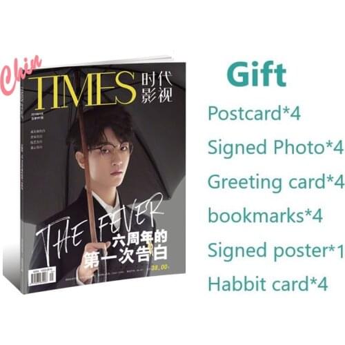 TFBOYS Wang Junkai Times Film Magazine Cover Photobook Present Poster Postcard Bookmarks Fans Collection Book Photo Album