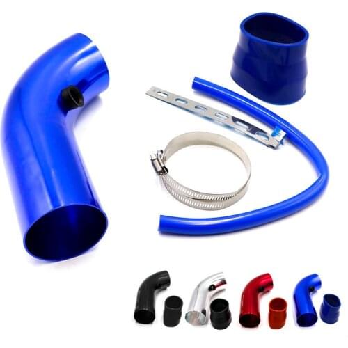 Universal Aluminum Air Intake Pipe Pipes Air Intake System Duct Tube Kit Air filter 76mm 3inch TT100453