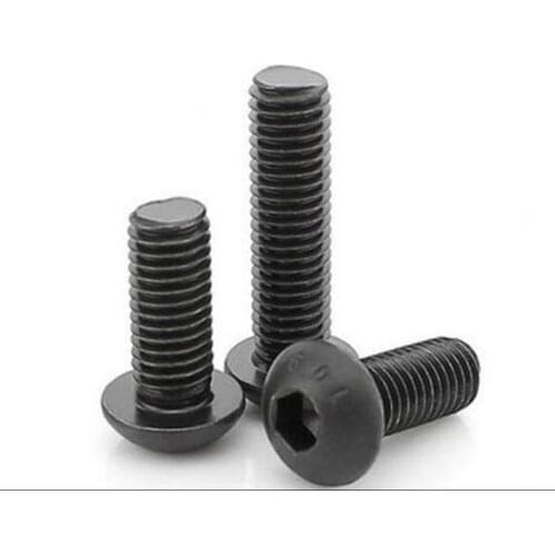 5PCS M16 series 10.9 round head hex socket screws M16*30/35/40/45-100 mm the mushroom head hex socket screws