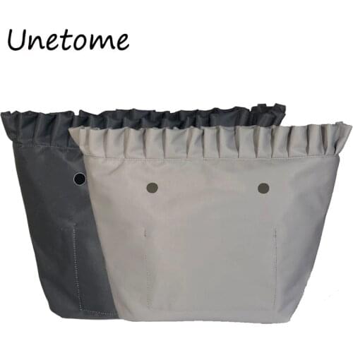 Floral Border Waterproof Lining Solid Inner Zipper Pocket For Classic Mini Obag insert with inner coating for O bag womens bag