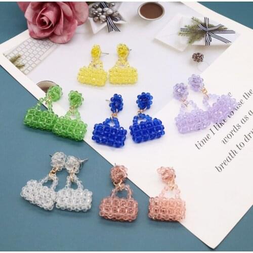Hollowout Earrings Retro Popular Elegant Luggage-Weaving Stud Jewelry