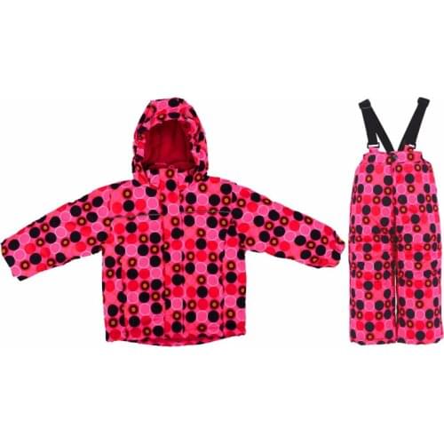 Boys and girls thick winter cold windproof ski two-piece childrens jacket warm clothes windproof rain and velvet suitvelvet