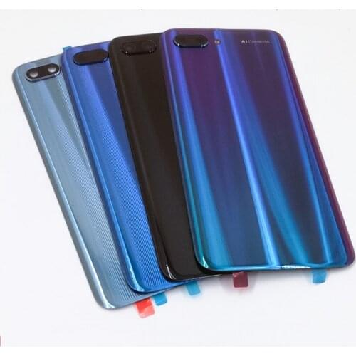 100% Original GLASS For Huawei honor 10 Back Battery Cover Rear Door Housing Case Glass Panel Replacement+camera lens + Adhesive