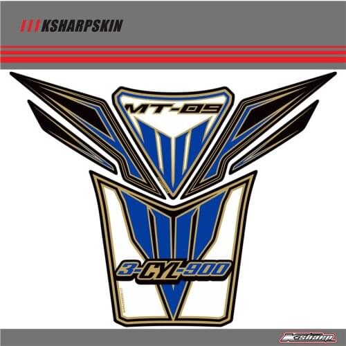 3D ADESIVI Sticker Decal Emblem Protection Tank Pad Cas Cap Fit FOR YAMAHA MT-09 2013 2014 2015