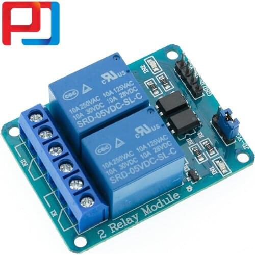 50PCS 2-channel 2 channel relay module relay expansion board PULAR 5V low level triggered 2-way relay module
