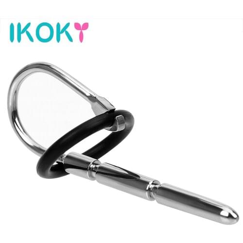 IKOKY Penis Plug Catheters Sounds Urethral Dilators Penis Stimulator Masturbator Sex Toys for Men Stainless Steel Sex Products
