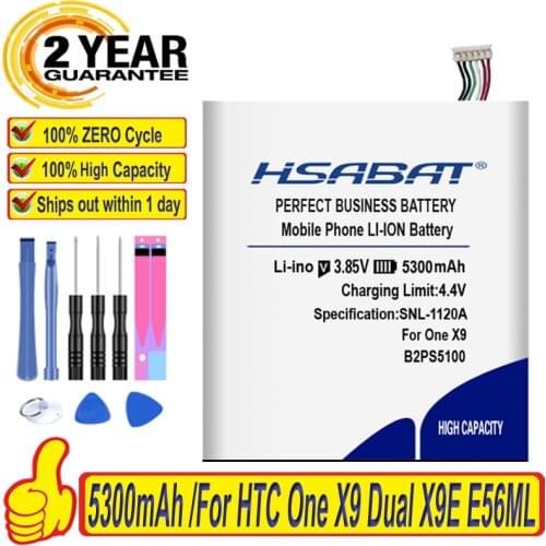 Battery for HTC One X9 Dual X9E E56ML X9u 5300mAh B2PS5100 Desire 10 pro D10W D820U D820S D820T 826D 826W