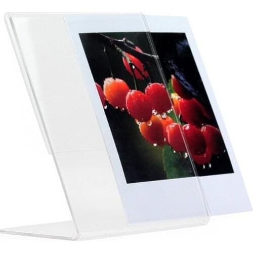 Acrylic L shaped Transparent Stand Mini Photo Frame For FujiFilm Instax Spuare SQ10 SQ1 SQ20 SQ6 SP3 Camera Film home decor