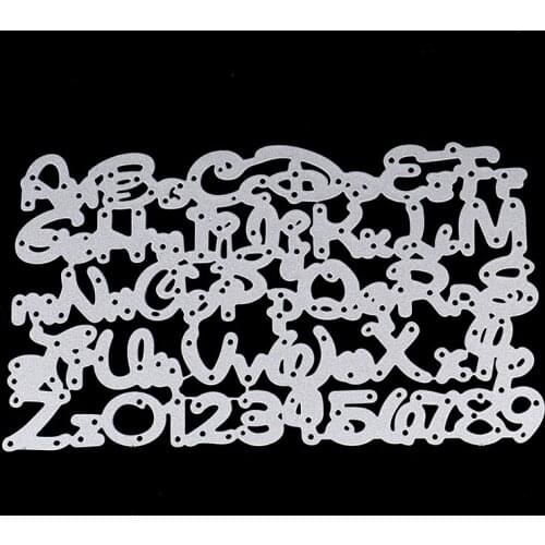 Alphabet Letter Cutting Dies card Stencils for DIY Scrapbooking-photo album