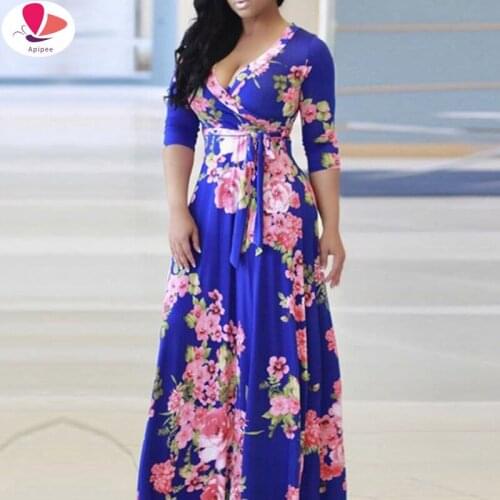 Apipee Long Sleeve Summer Dresses
