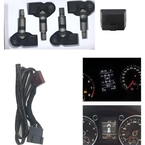 Car OBD TPMS tire pressure monitoring 433MHz FOR for VW passat B7 2013-2018 Tiguan 2013-2018 Touran 2013-2018 FOR VW MQB PQ
