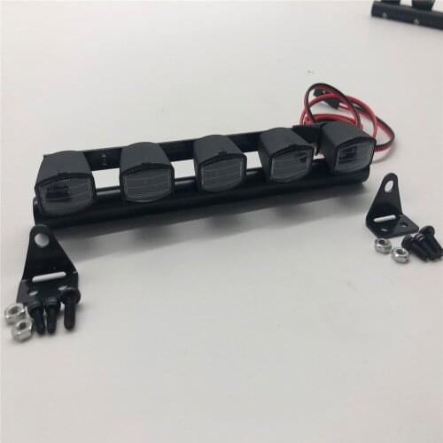 ​ DIY Spotlight Bright Simulation Climbing Truck Modified Lamp Off-road Vehicle Roof Light for TRX4 SCX10 RC Car