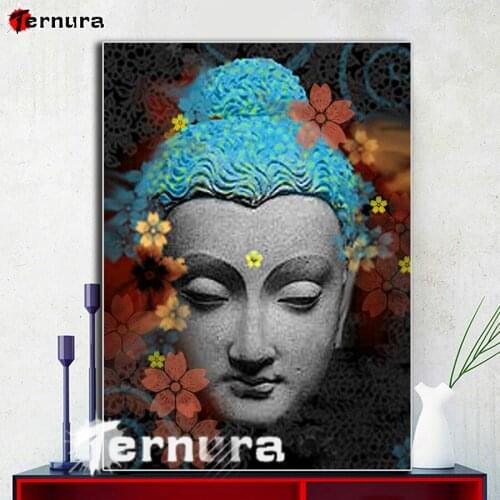 Diamond Embroidery Religious buddha statue Full Square round Diamond Mosaic Rhinestones Art Painting Cross Stitch Wall Decor