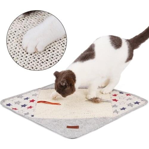 Cat Scratching Mat Nature Toys Blanket for Cats Multi Function Cat Nature Toy Blanket