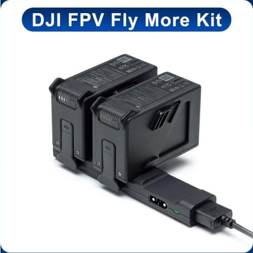DJI FPV Fly More Kit With 44.4 Wh 2000 mAh Two DJI FPV Batteries DJI FPV Battery Charging Hub for DJI FPV Drone Original New