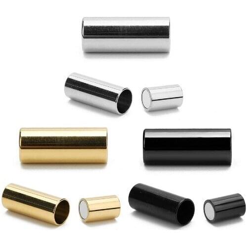 2pcs/lot 7*17mm End Clasp Strong Magnetic Clasps jewelry clasps For Bracelet Leather Cord Bracelet Connectors For Jewelry Making