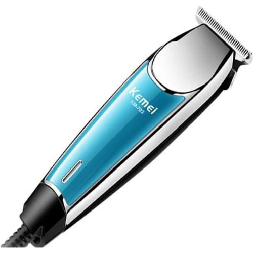 Kemei hair trimmer KM-703 cord hair clipper haircut machine beard trimmer oil head hair carving white clipper