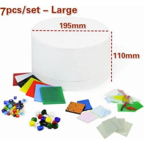 7pcs set Stained Glass Fusing Supplies DIY Kit Professional Microwave Kiln Kit Tool Set