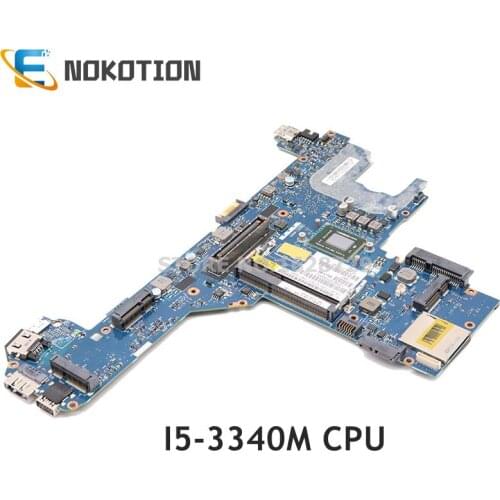 NOKOTION For DELL Latitude E6330 E6430 Laptop Motherboard I5-3340M CPU C28RH 0C28RH CN-0C28RH QAL70 LA-7741P MAIN BOARD