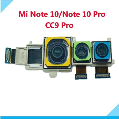 Original Front Rear Back Camera Module Flex For Xiaomi Mi Note 10 Main Facing Camera Flex Cable Replacement Spare Parts