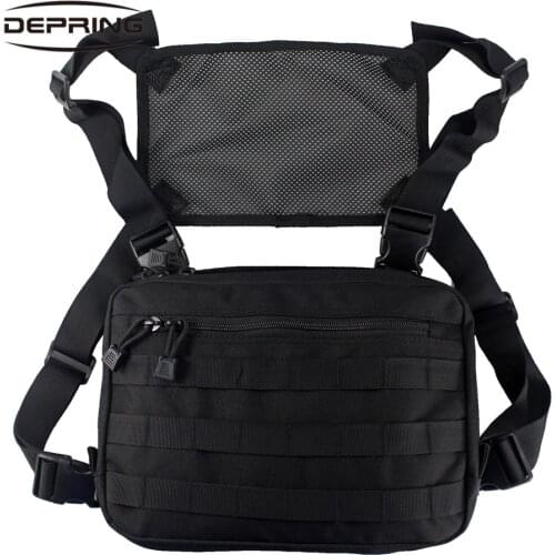Outdoor Tactical Chest Rig Bag Pouch Recon Kit Pack Combat EDC Front Pouch Front Chest Pack for Hunting
