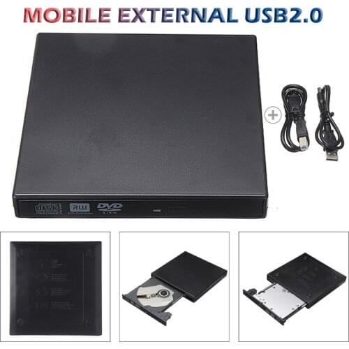 Pohiks 1pc USB 2.0 External DVD/CD Burner Universal Desktop Notebook USB Recorder Optical Drive For Windows 10 Laptop PC
