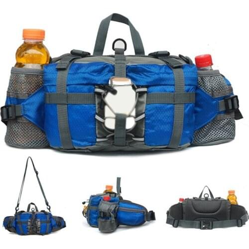Outdoor Sports Waist Bags Hiking Cycling Climbing Backpack Bicycle Pack Running Water Bottle Waterproof Nylon Mountain Pack