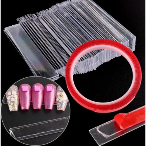 Transparent Acrylic Nail Art Display Stand Holder Tips Nails Adhesive Glue Tape Clear Sticker Manicure Showing Tools BEDP150-153