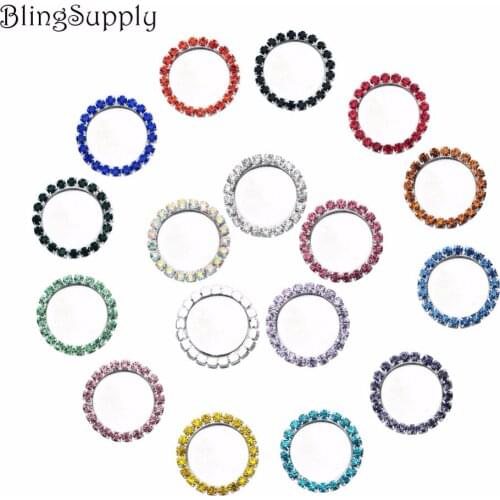 50PCS inner size 25mm rhinestone button bottle setting for cabochons Cameo can choose colors pendant style BTN-5494