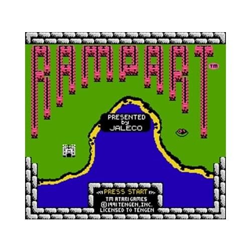 RAMPART 60 Pin Game Card For 8 Bit Subor Game Player