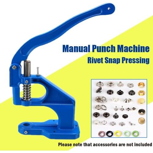 Punch Manual Installation Tool Snap Pressing Machine Grommet Eyelet Machine Hand Press Pressing Clamp Machine Tool Home Craft