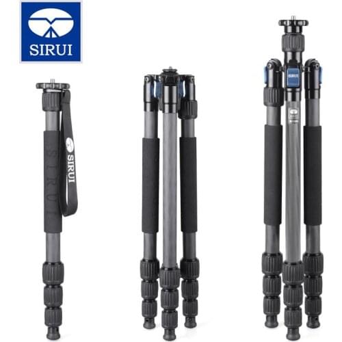 Sirui W-1204 W1204 Tripod Monopod For DSLR Camera Stand Holder Carbon Fiber Professional Water/Sand Proof Portable