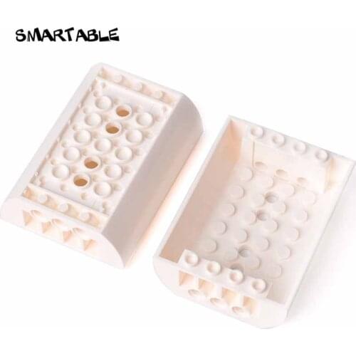 Smartable Slope 6x8x2 Curved Inverted Double Building Block Parts Toys For Kid Creative Compatible Major Brands 45410 2pcs/lot