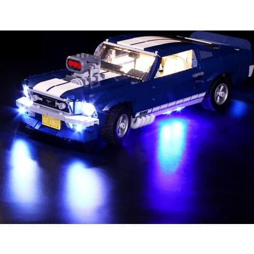 The Led Light For 10265 Ford Mustang DIY lighting creative race Car Building Blocks Toys Gifts (only light)