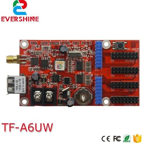 TF-A6UW WIFI+USB led Module control card for single&double color Wireless p4.75, p10, p16 led board controller
