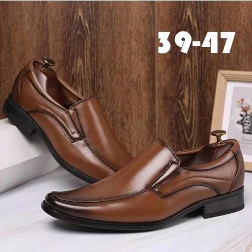 Business Mens Dress Shoes Fashion Elegant Formal Wedding Shoes Men Slip On Office Oxford Shoes For Men Black 2021 new