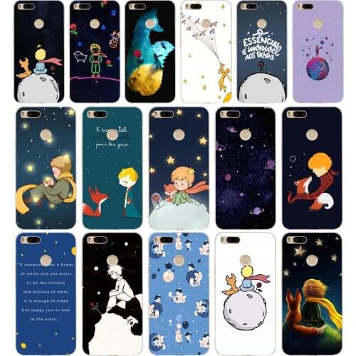 110AA The Little Prince gift Soft Silicone Tpu Cover phone Case for Xiaomi Redmi Mi A1 A2 8 lite