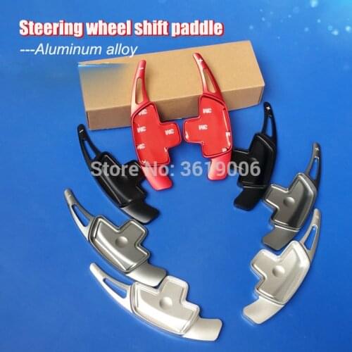 2pcs Aluminum Steering Wheel Shift Paddle Shifter Extension For Benz New A B C R S V Class GLA GLC CLS GLE GLS